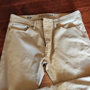Mens Dockers Classic Khaki Slim Fit 34 X 32 Supreme Stretch Pants
